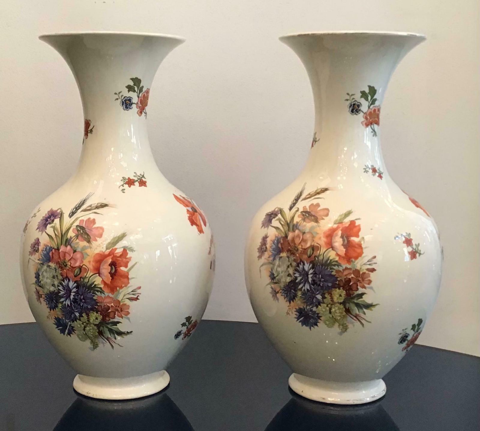 Laveno Couple Vases Ceramic 1930 Italy photo buy