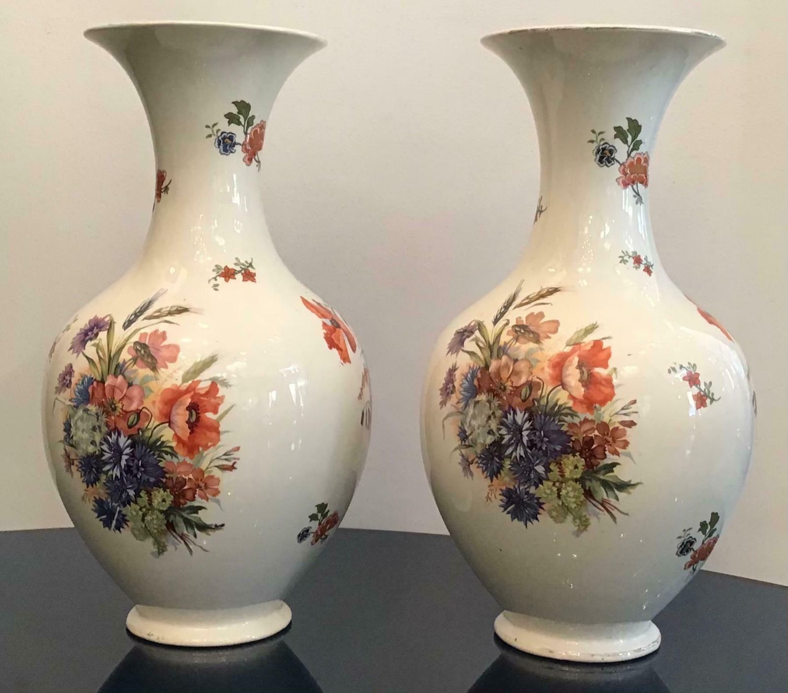 Home Decor Laveno Couple Vases Ceramic 1930 Italy photo