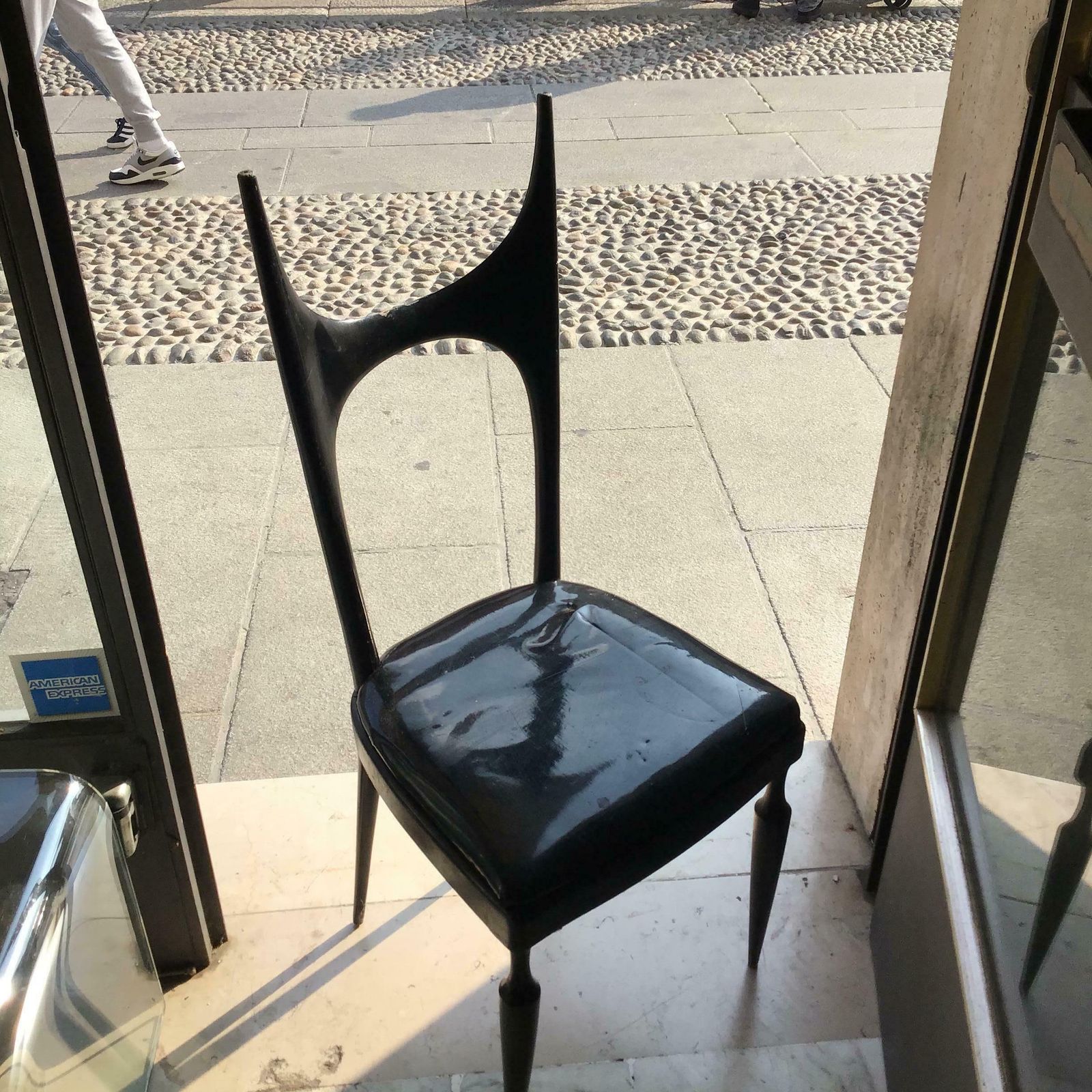 photo buy Paolo Buffa Chair Wood Padded Seat 1940 Italy