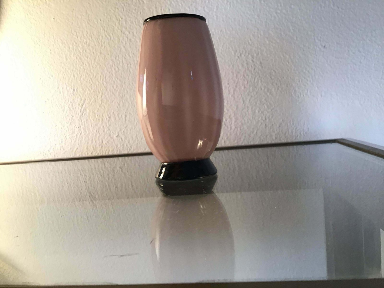photo furniture Venini Tommaso Buzzi Jacketed Glass Vase 1950 Italy