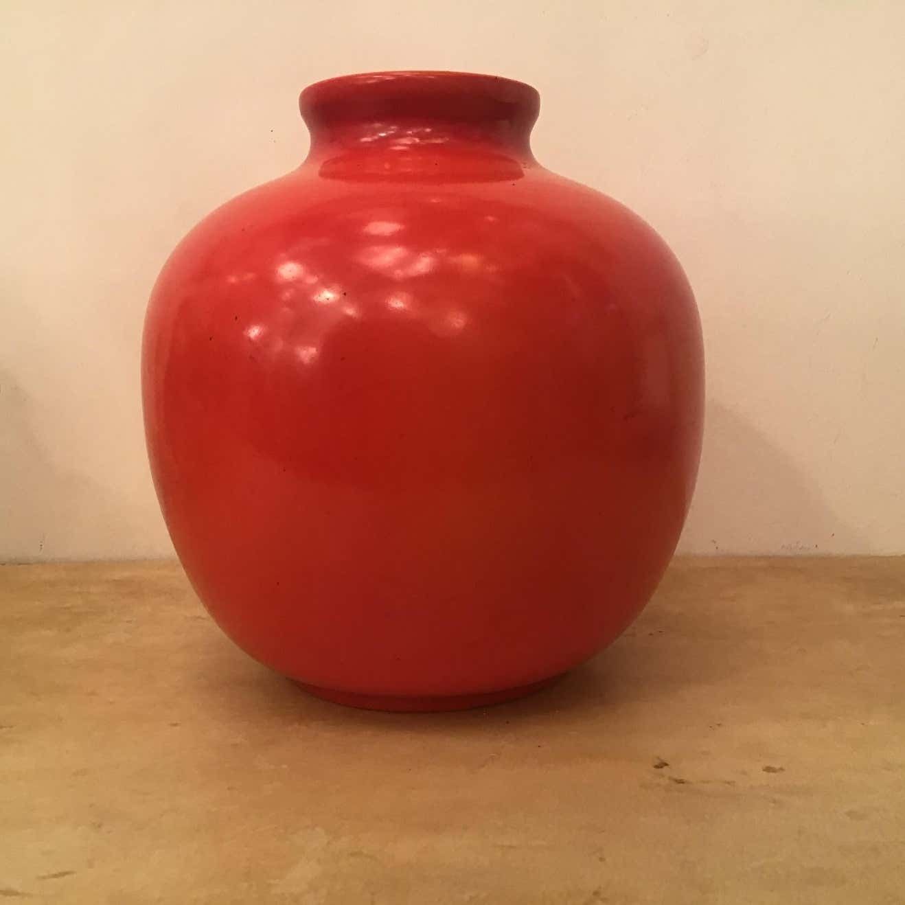 Richard Ginori “Giovanni Gariboldi “ Vase Ceramic 1950 Italy photo for sale