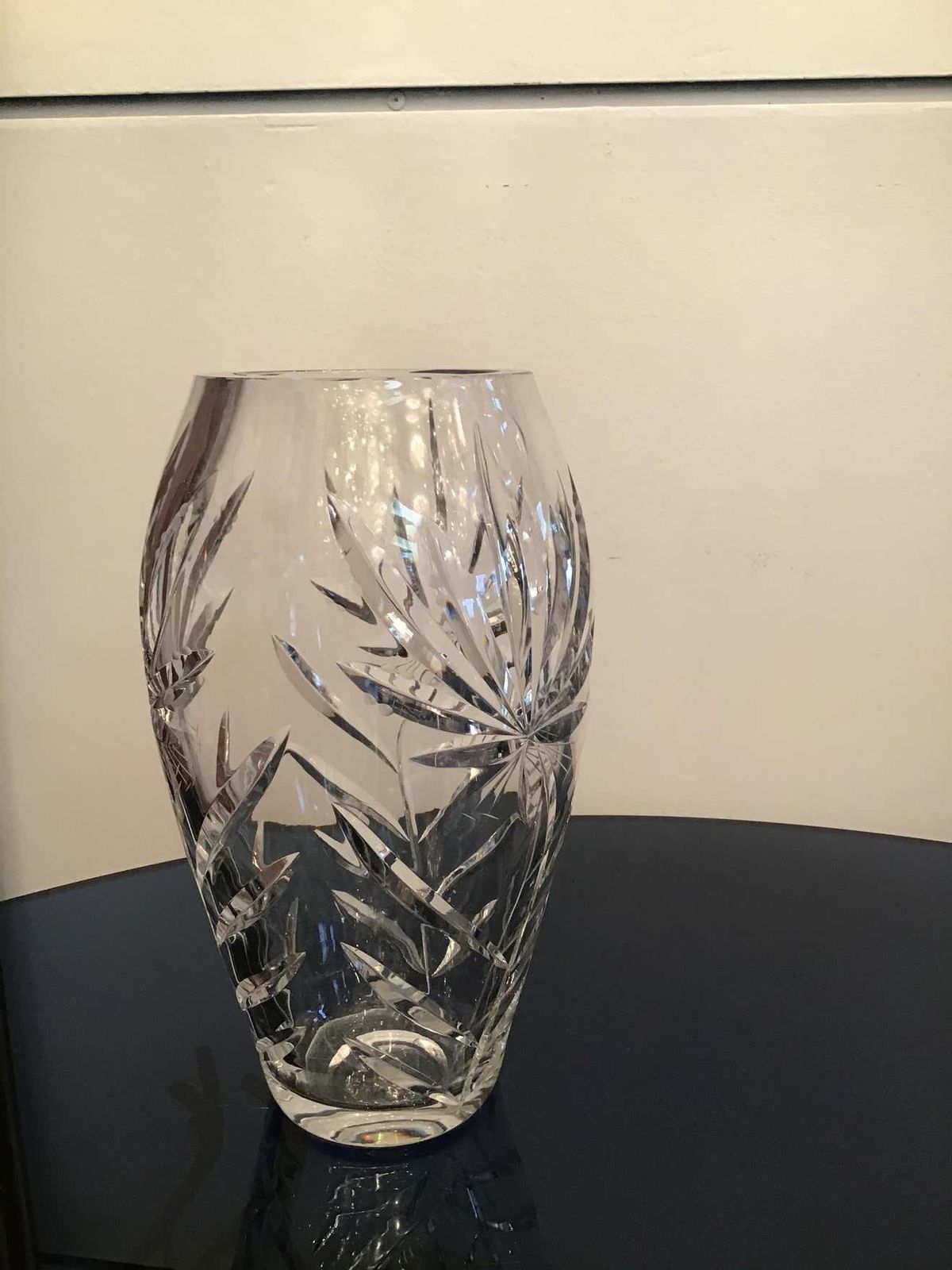 Boemia Vase Led Crystal 1940 Repubblica Ceca photo for sale