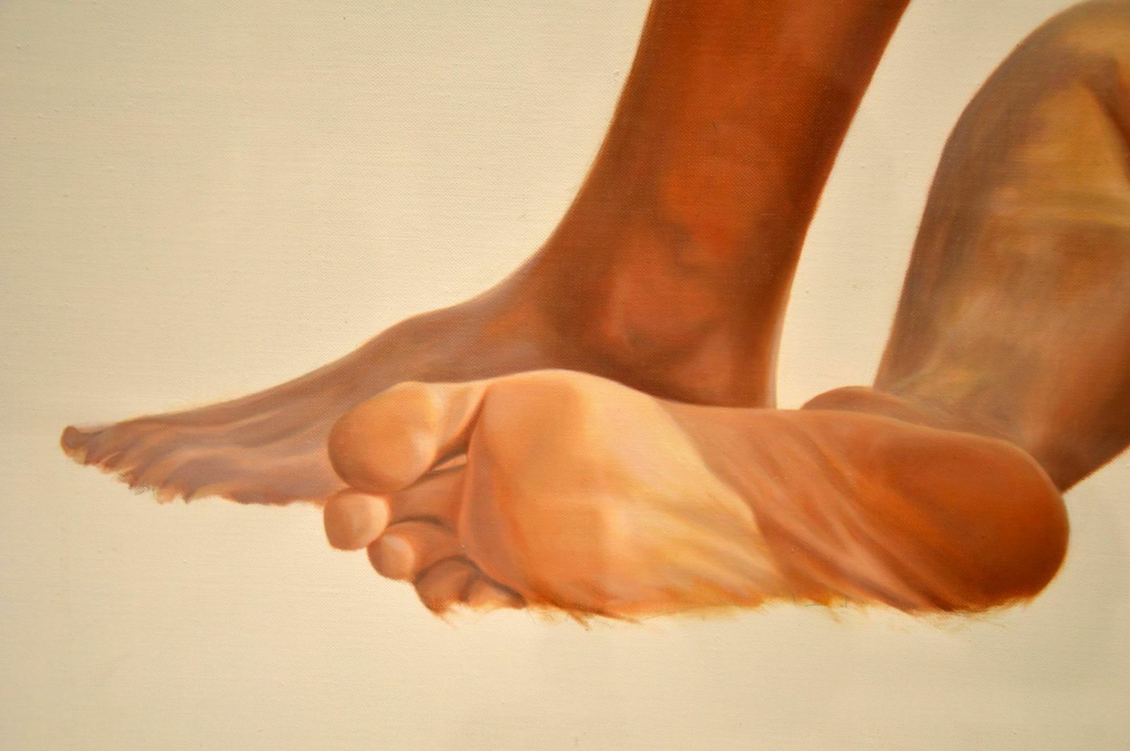 Large Oil On Canvass Nude Painting By Alan Brassington photo buy