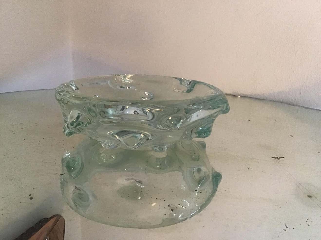 1177.0 Barovier & Toso Ashtray Empties Pockets Murano Glass, 1940, Italy photo