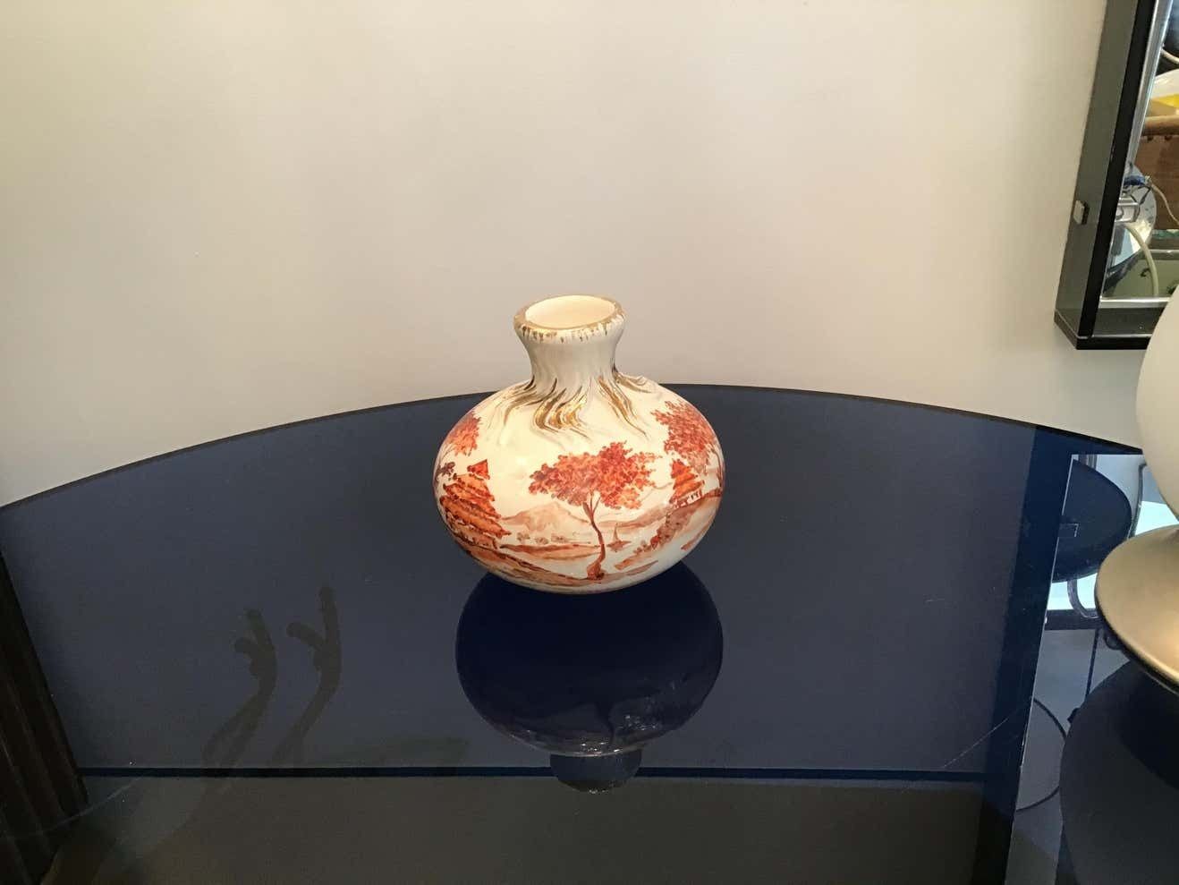 Richard Ginori Giovanni Gariboldi Vase Ceramic, 1950, Italy photo vinterior