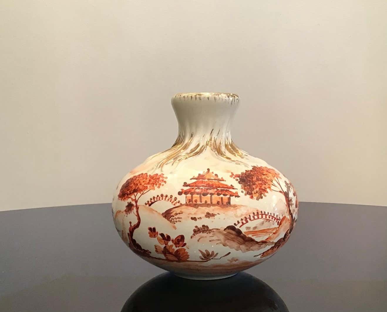 2264.0 Richard Ginori Giovanni Gariboldi Vase Ceramic, 1950, Italy photo