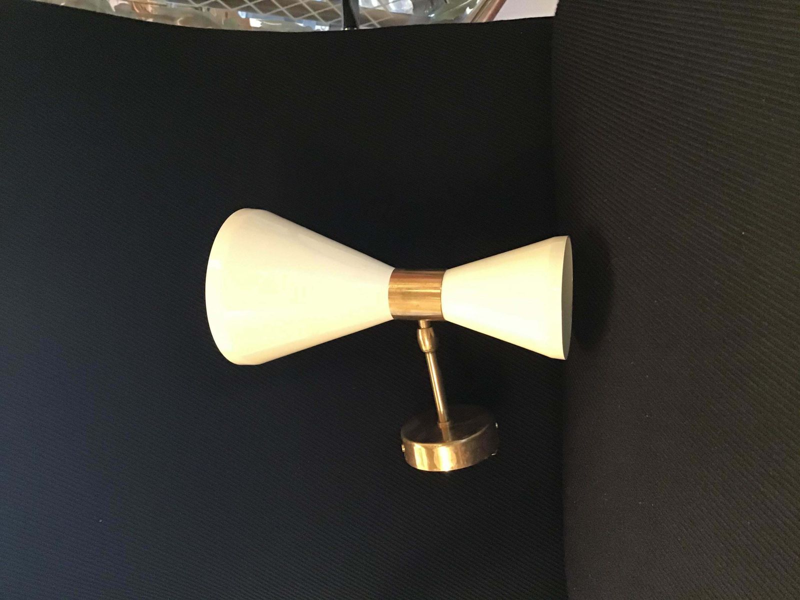 Stilnovo Stile Couple Sconces Adjustable Brass Metal 1960 Italy photo 1087.0