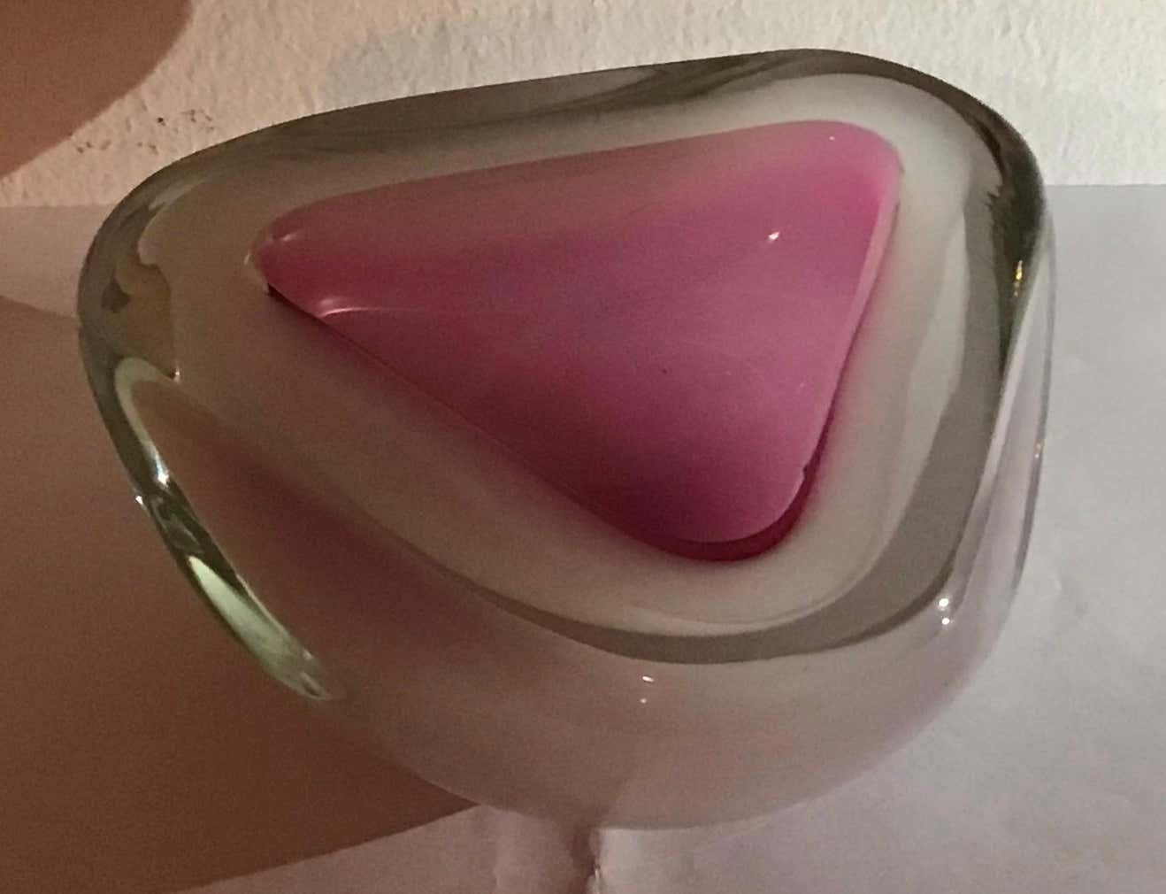 Seguso Ashtray Murano Glass, 1950, Italy photo vintage