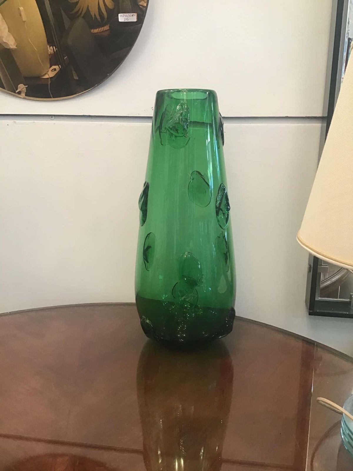 Empoli Vase Green Murano Glass 1950 Italy photo Home Decor