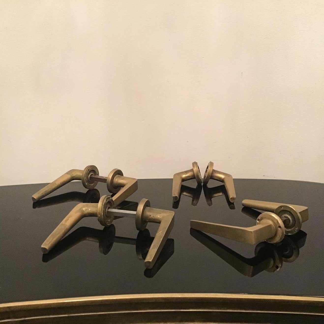 Osvaldo Borsani Handles Brass, 1950, Italy photo Home Fixtures
