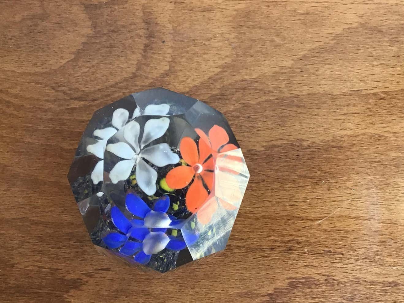 photo furniture Seguso Paperweight Murano Glass 1950 Italy