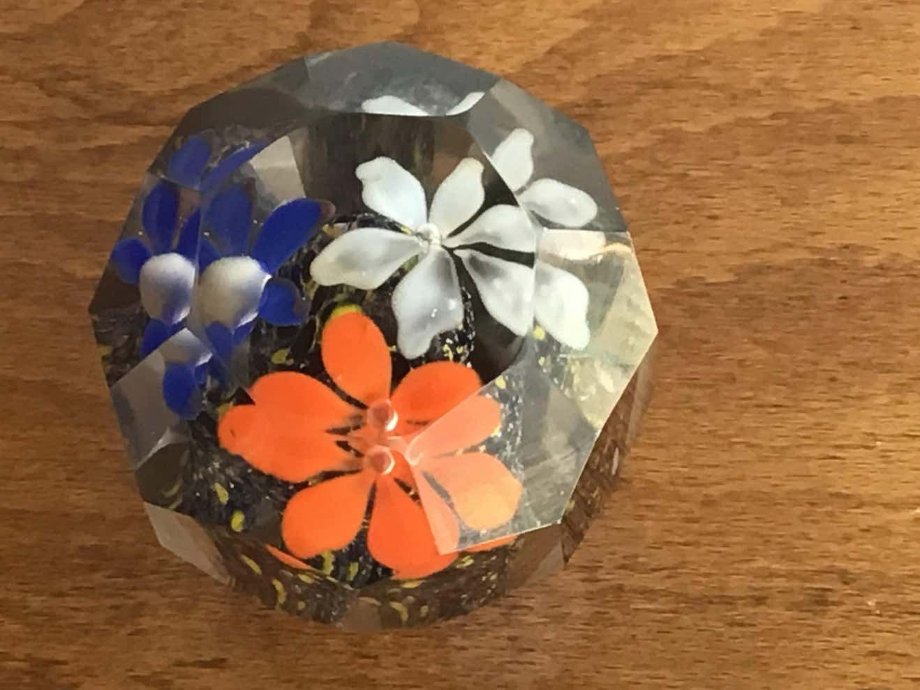 photo vinterior Seguso Paperweight Murano Glass 1950 Italy