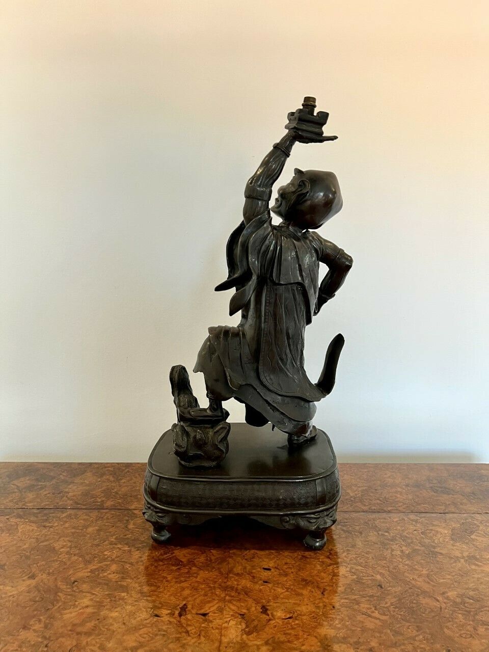 Quality Large Antique Japanese Bronze Figure photo furniture