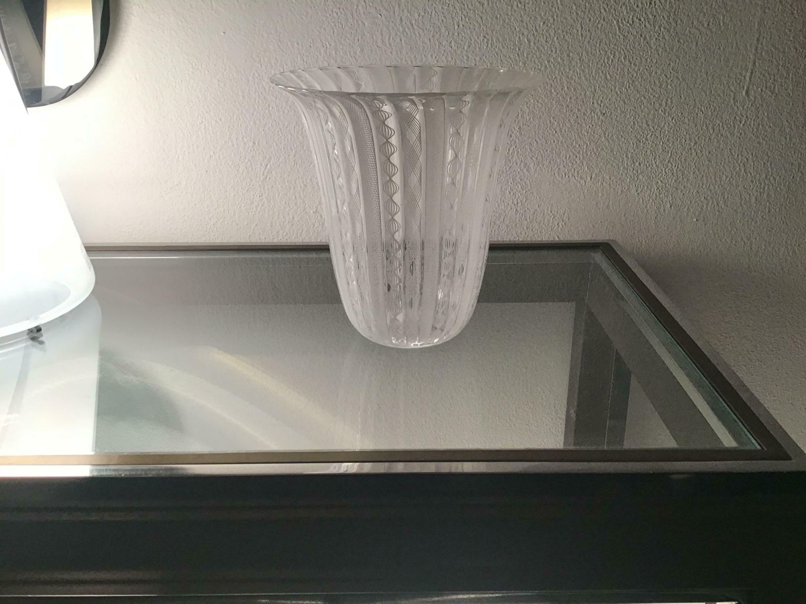 Venini Vase Zanfirico Murano Glass 1950 Italy photo for sale