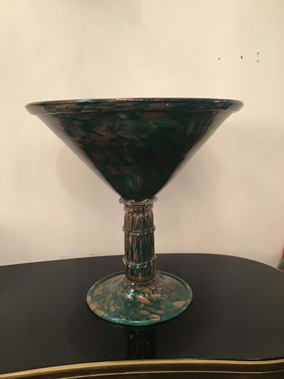 Home Decor Seguso Centrepiece Murano Glass Gold 1958 Italy photo