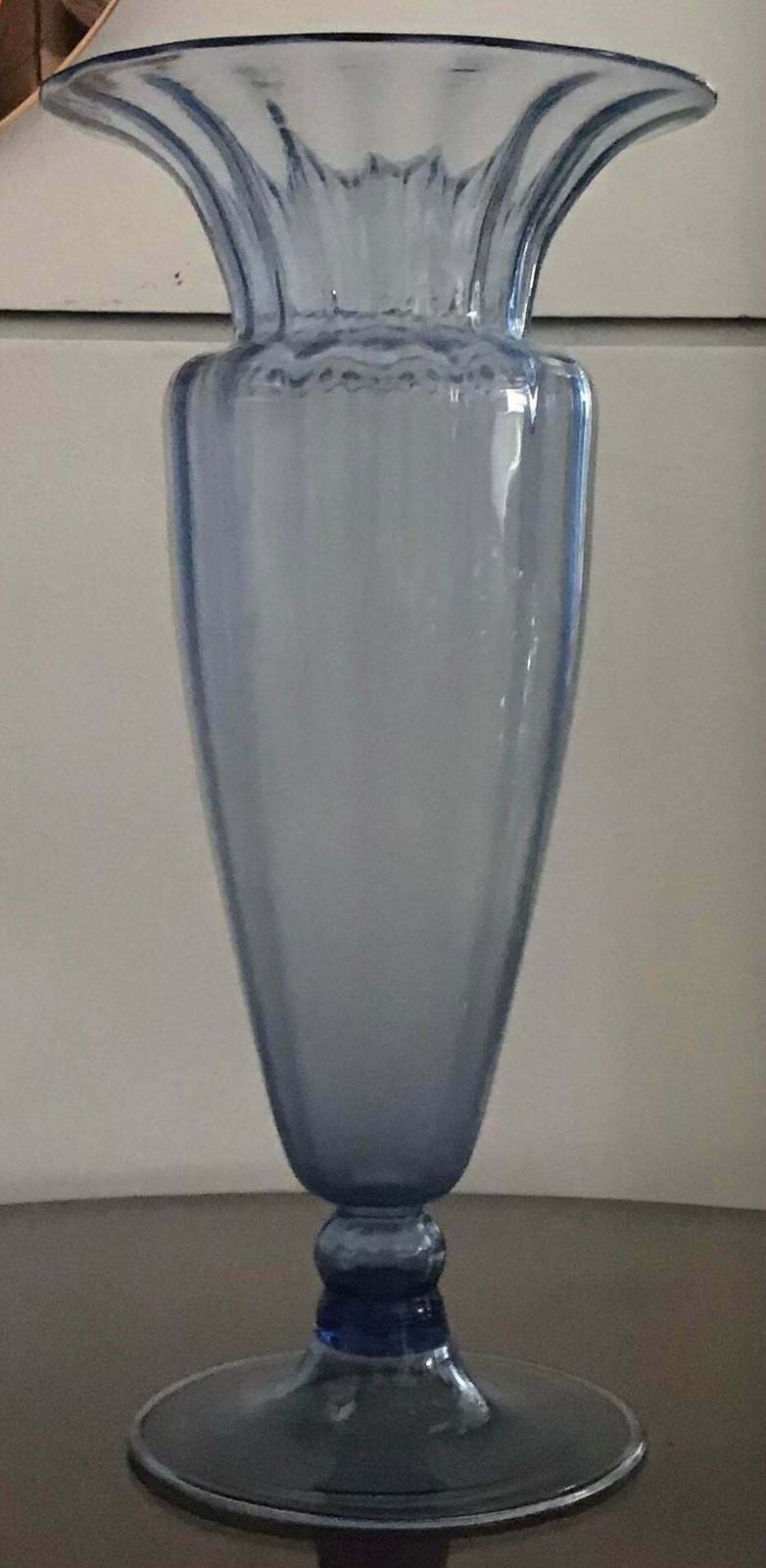 photo for sale Mvm Cappellin Vase Blu Murano Glass 1925 Italy