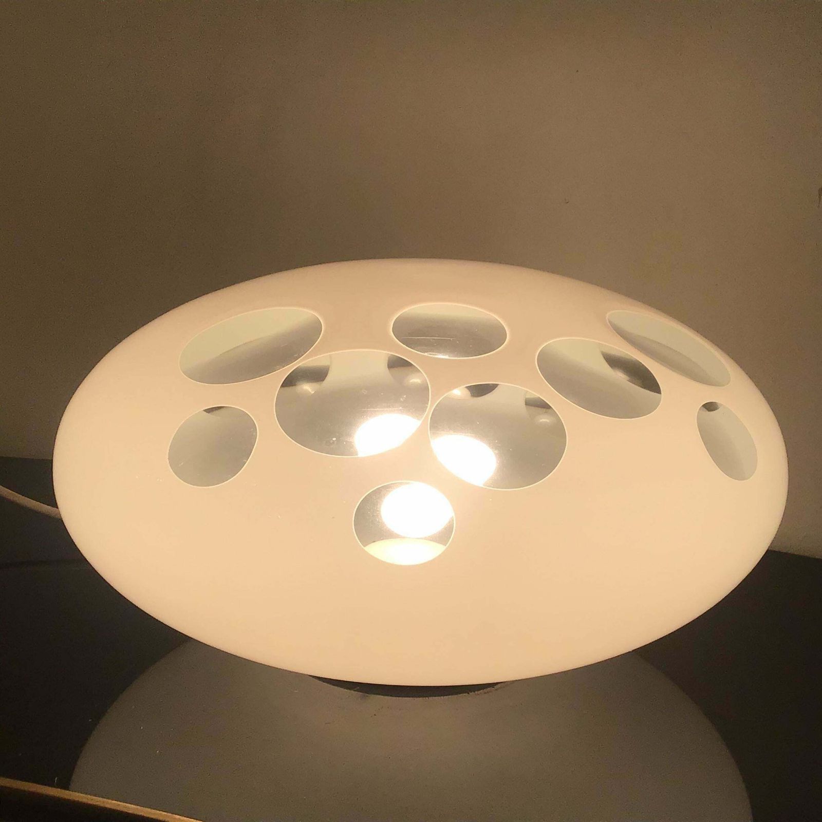 Carlo Nason Table Lamp Murano Glass Metal 1968 Italy photo vinterior