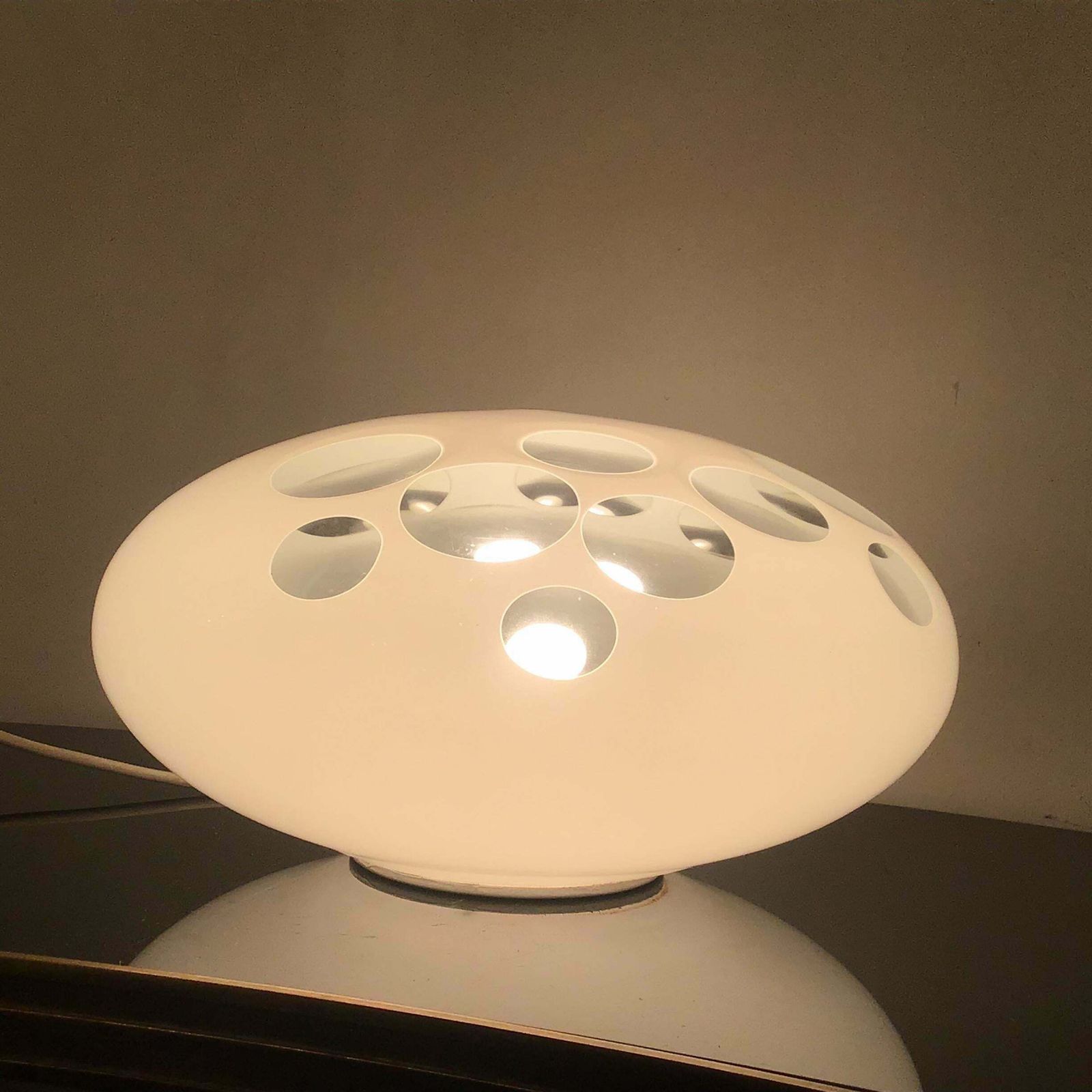 photo for sale Carlo Nason Table Lamp Murano Glass Metal 1968 Italy