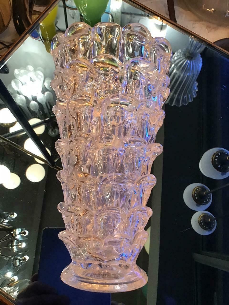 Barovier Orecchiette Vase Murano Glass 1940 Italy photo buy