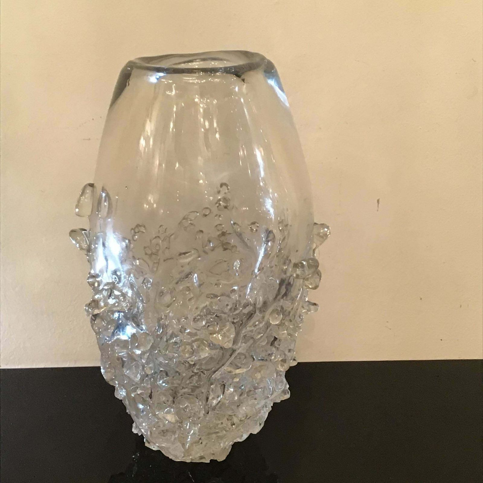 Seguso Vase Murano Glass 1960 Italy photo for sale