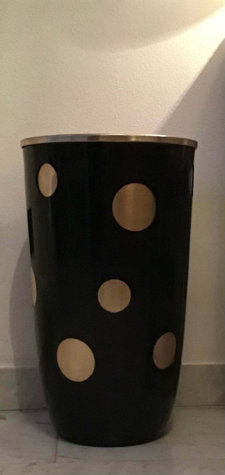 photo vintage Ettore Sottsass Umbrella Stand Anodised Aluminium, 1955, Italy