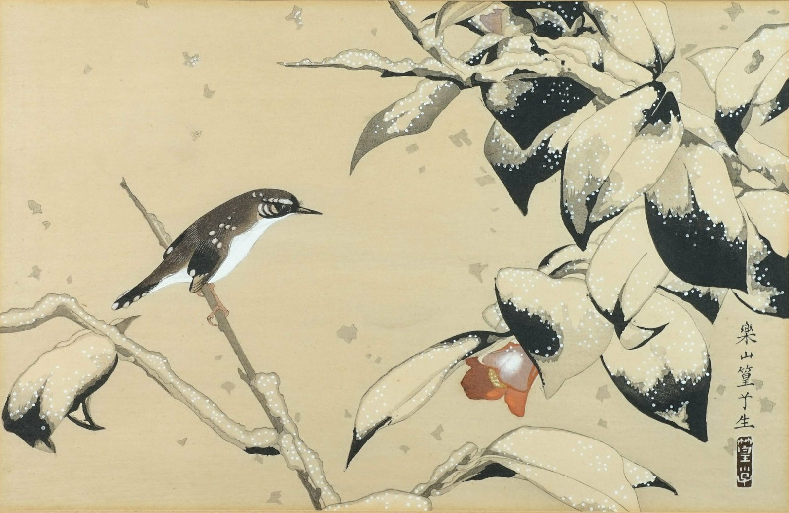 Rakusan Tsuchiya Pair Of Woodblocks 36 Series photo for sale