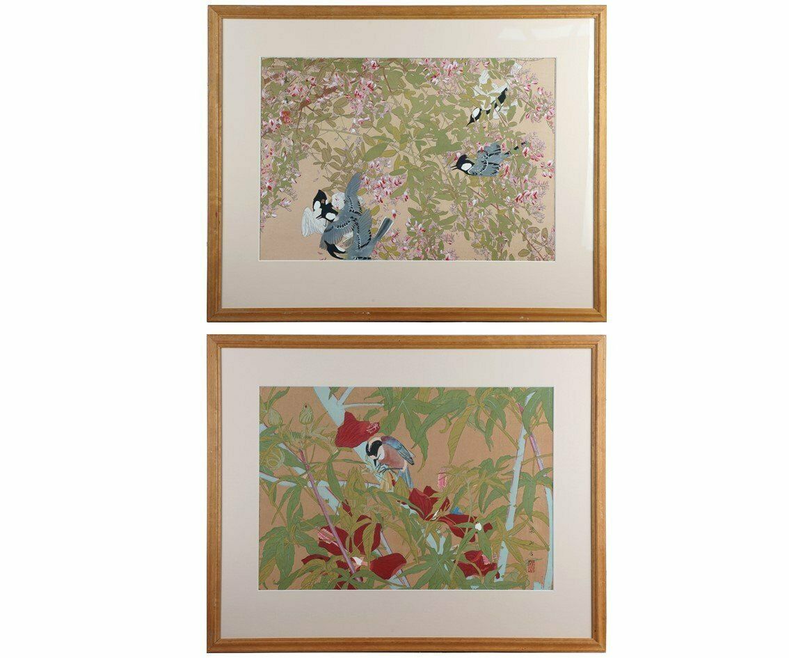 Rakusan Tsuchiya Pair Of Woodblocks 100 Series