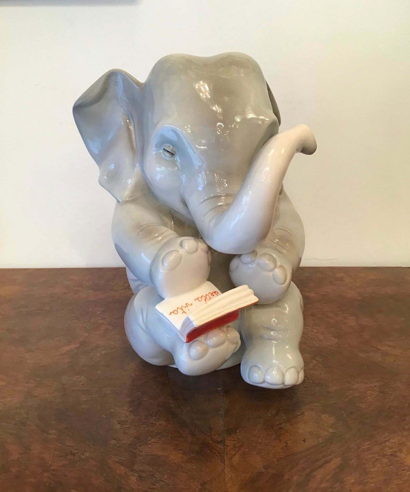 3170.0 Lenci Ceramic Elephant 1950 Elena Scavini, Italy photo