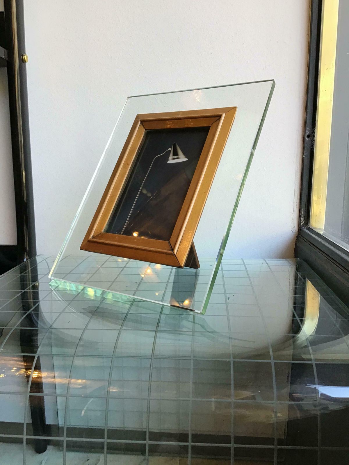 Fontana Arte Frame Glass Wood, 1950, Italy photo 1268.0