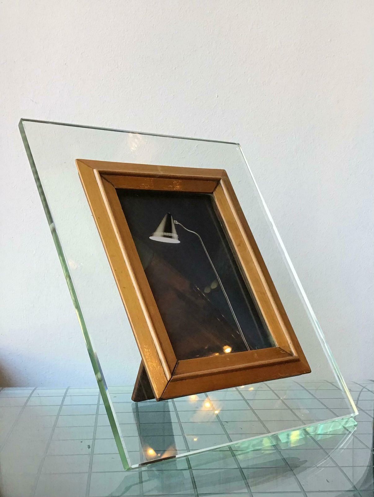 Fontana Arte Frame Glass Wood, 1950, Italy photo buy