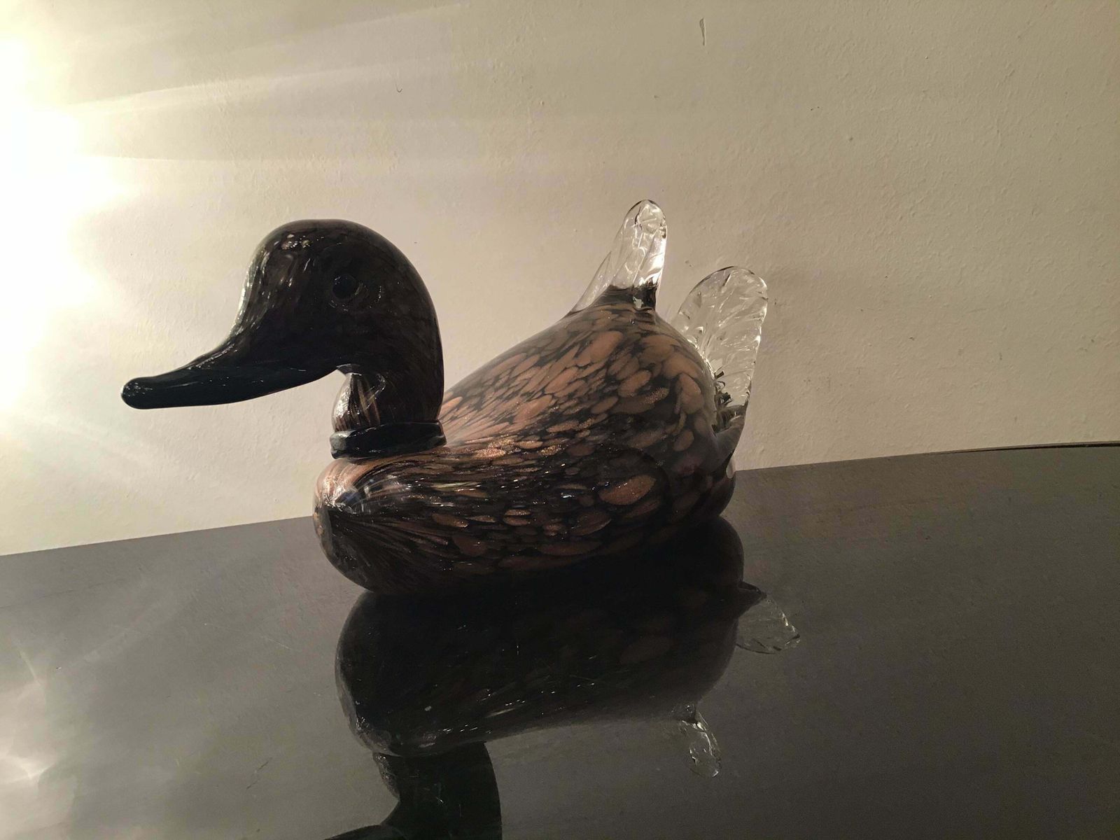 Seguso Murano Glass Gold “Papera” 1950 Italy photo furniture