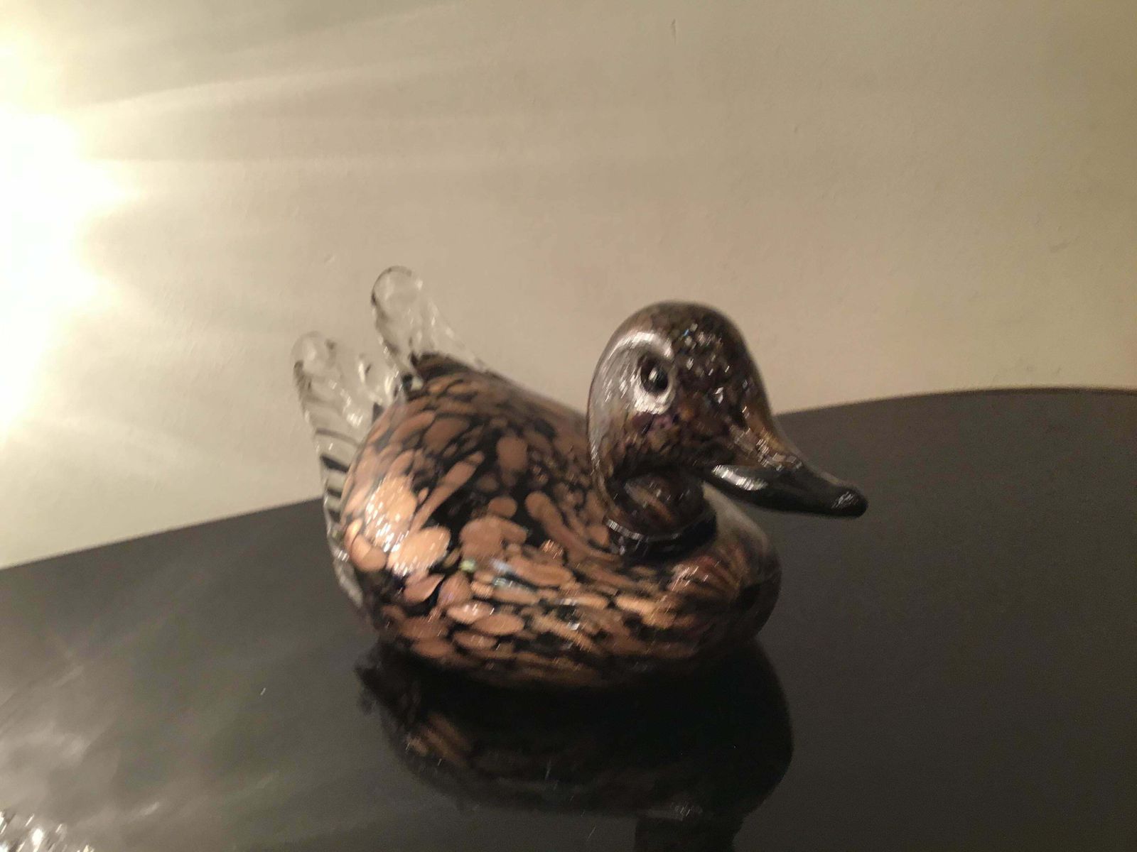 Seguso Murano Glass Gold “Papera” 1950 Italy photo buy