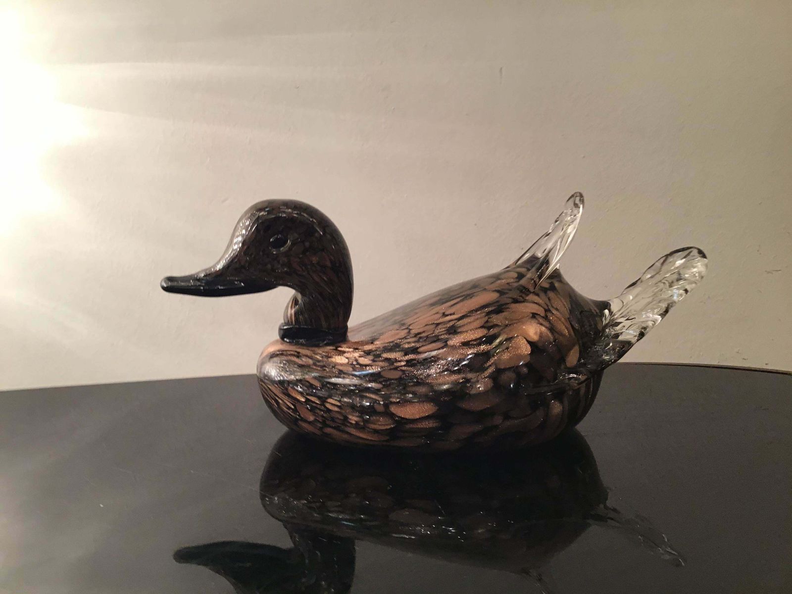 photo for sale Seguso Murano Glass Gold “Papera” 1950 Italy