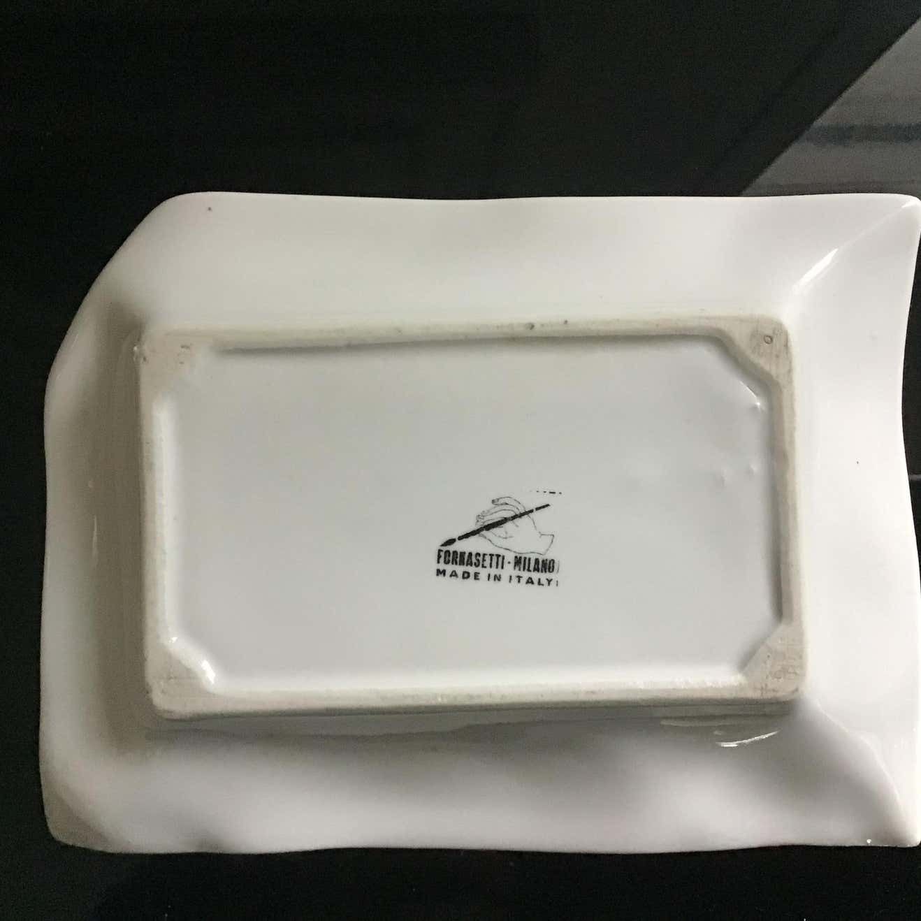 Piero Fornasetti Ashtray Ceramic 1956 Italy photo furniture