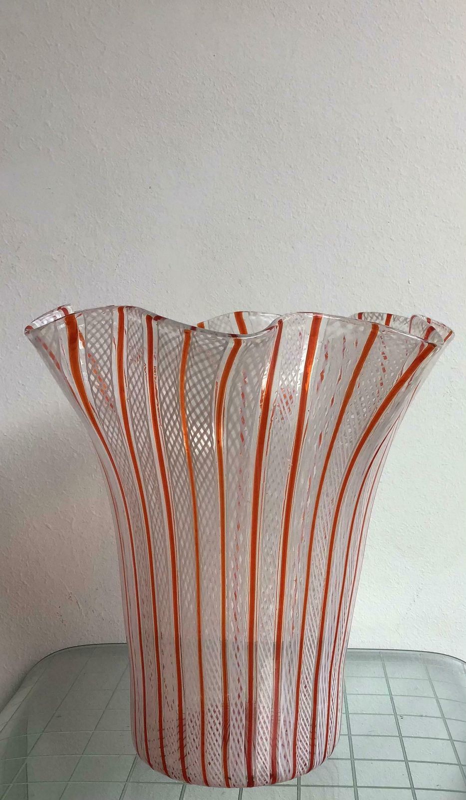 Venini Vase Filigrana Murano Glass, 1930, Italy photo Home Decor