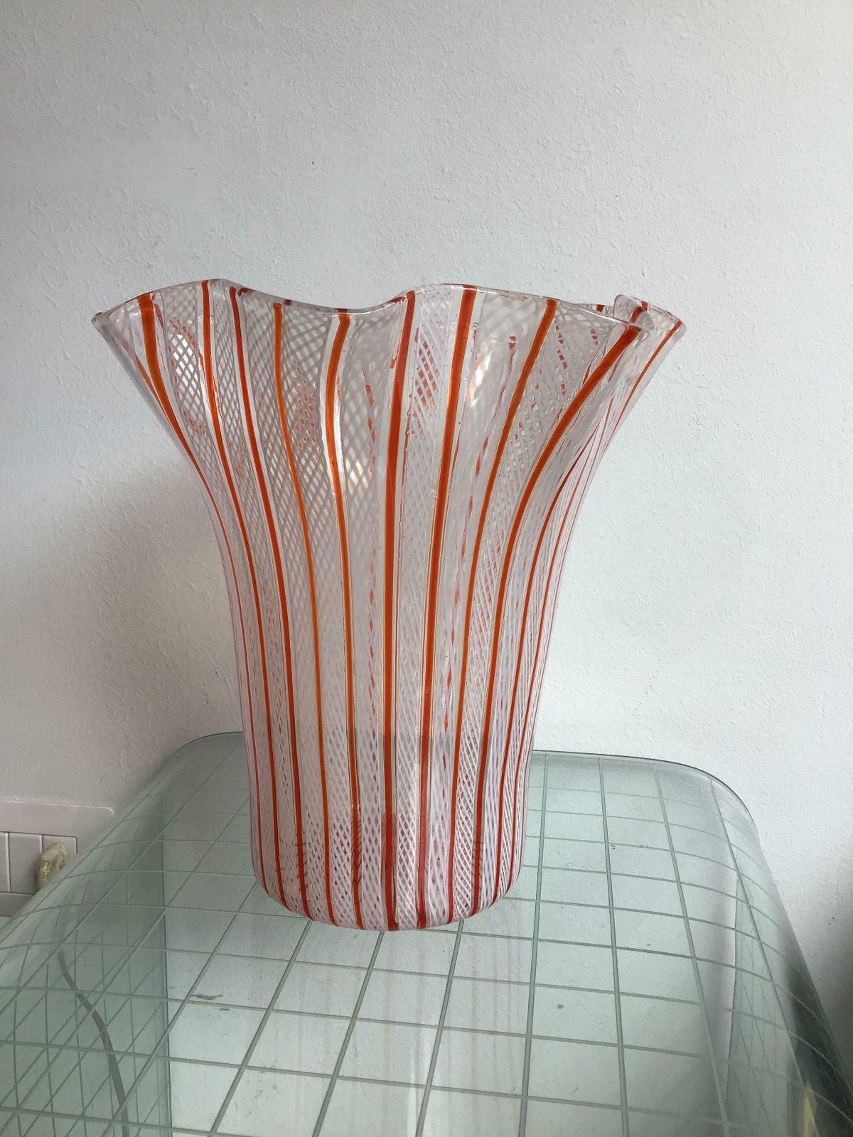 Venini Vase Filigrana Murano Glass, 1930, Italy photo 2717.0
