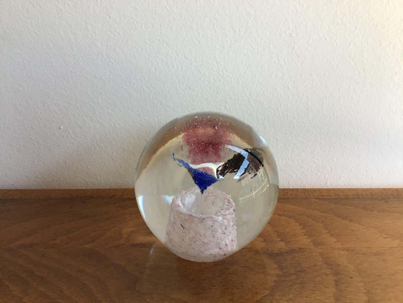 Seguso Paperweight Murano Glass 1950 Italy photo for sale