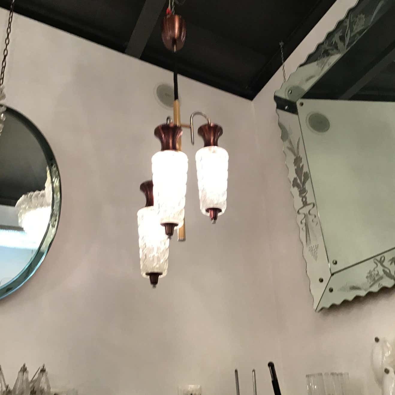 Sciolari Chandelier Metal Crome Glass Metal 1955 Italy photo buy