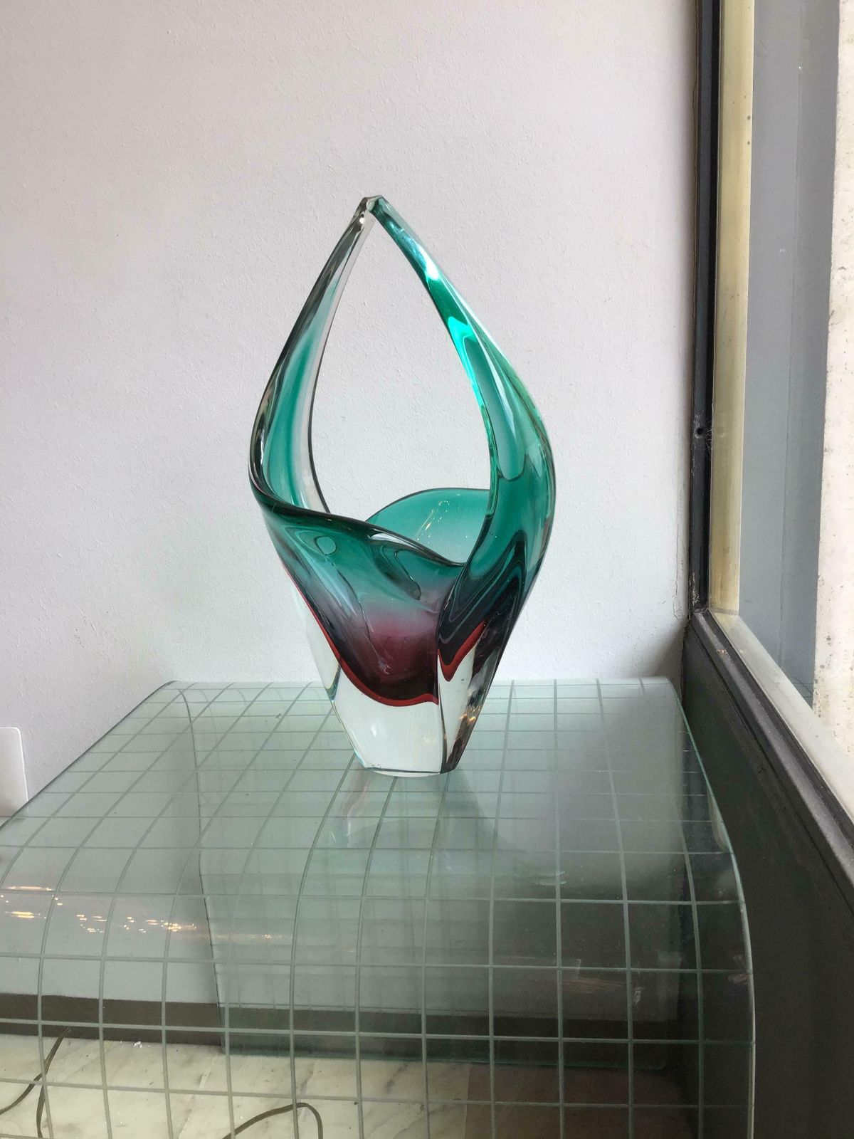 Flavio Poli Vase Murano Glass, 1955, Italy photo furniture