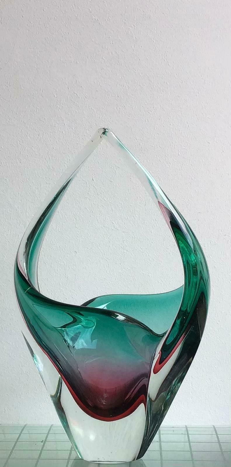 photo for sale Flavio Poli Vase Murano Glass, 1955, Italy