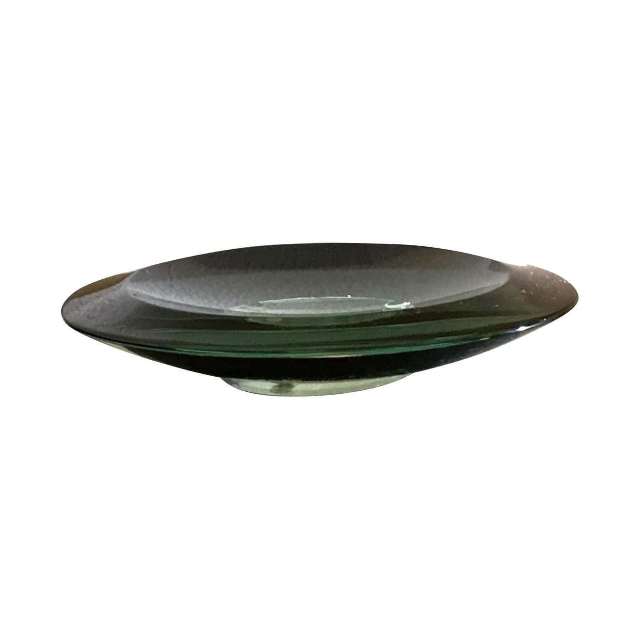 Fontana Arte Coppa Cristallo Grosso Spessore Curvato, 1959, Italy