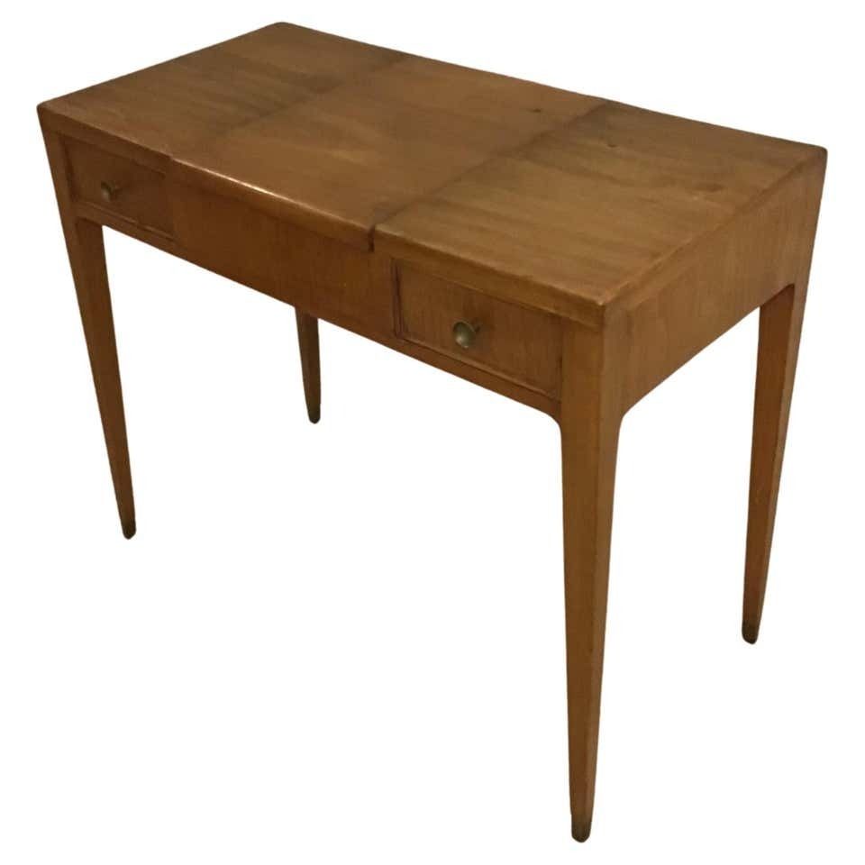 Gio’ Ponti “Style” Toilet /Desk Wood Brass, 1950, Italy