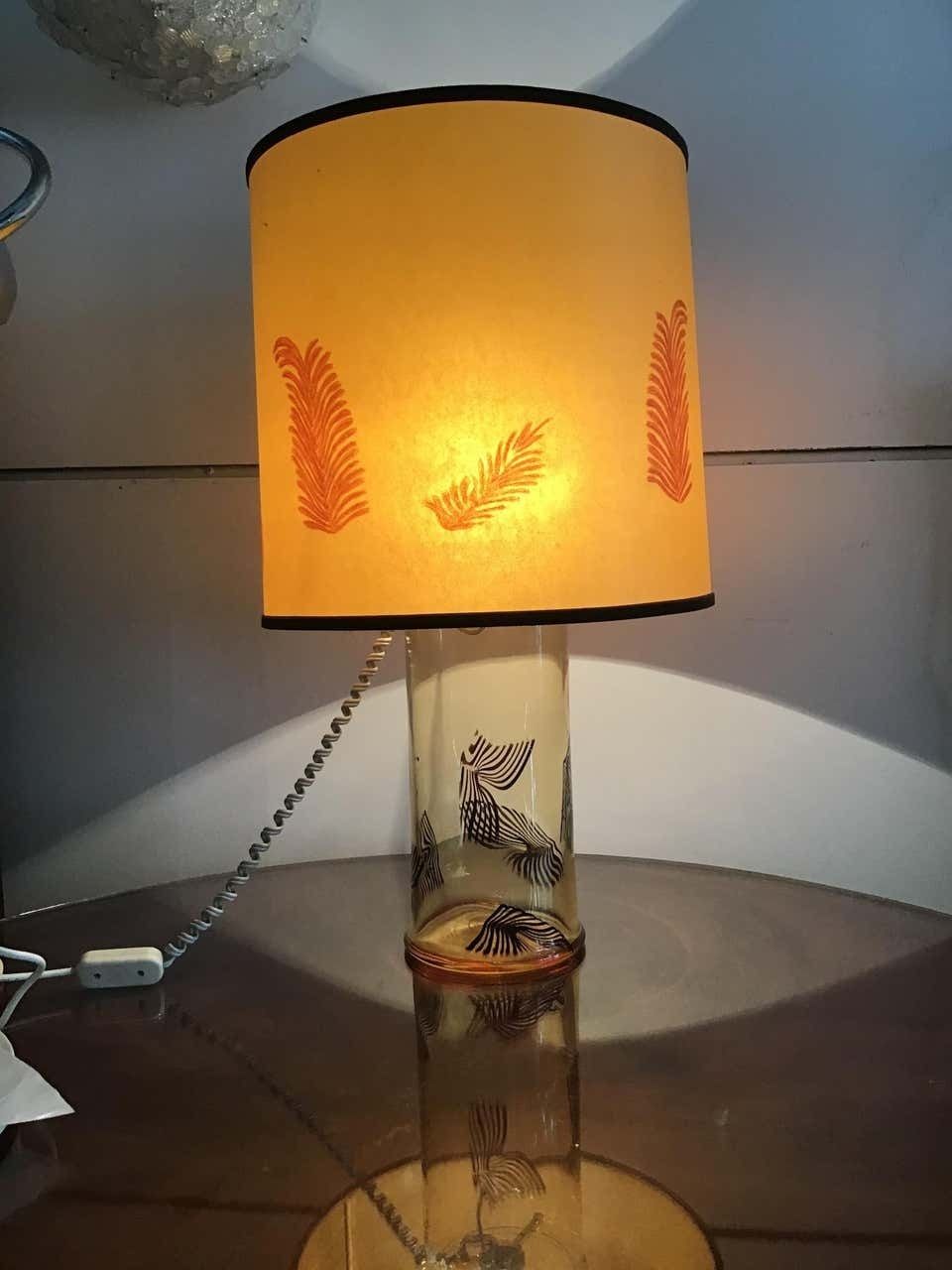 La Murrina "Lino Tagliapietra" Table Lamp 1972 Murano Glass Brass, Italy photo vinterior