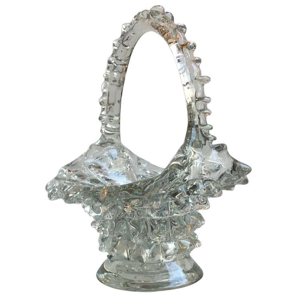 Barovier E Toso Centrepiece “Rostrato” Murano Glass, 1940, Italy