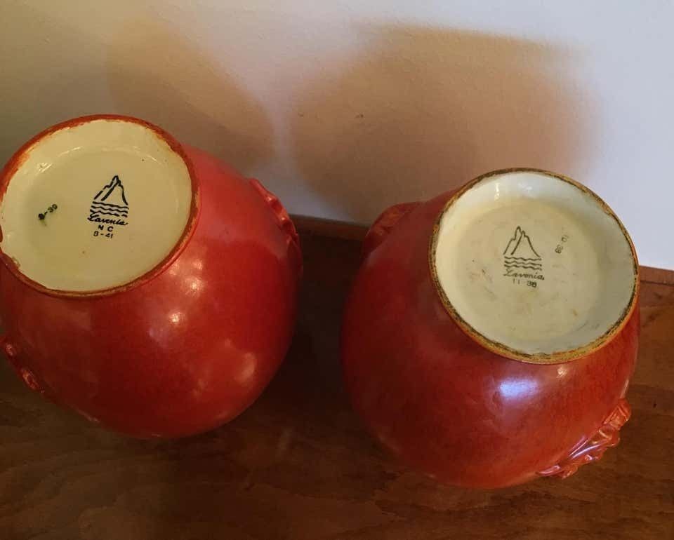 Laveno Angelo Biancini Maiolica Terracotta Vase, Italy, 1930 photo Home Decor