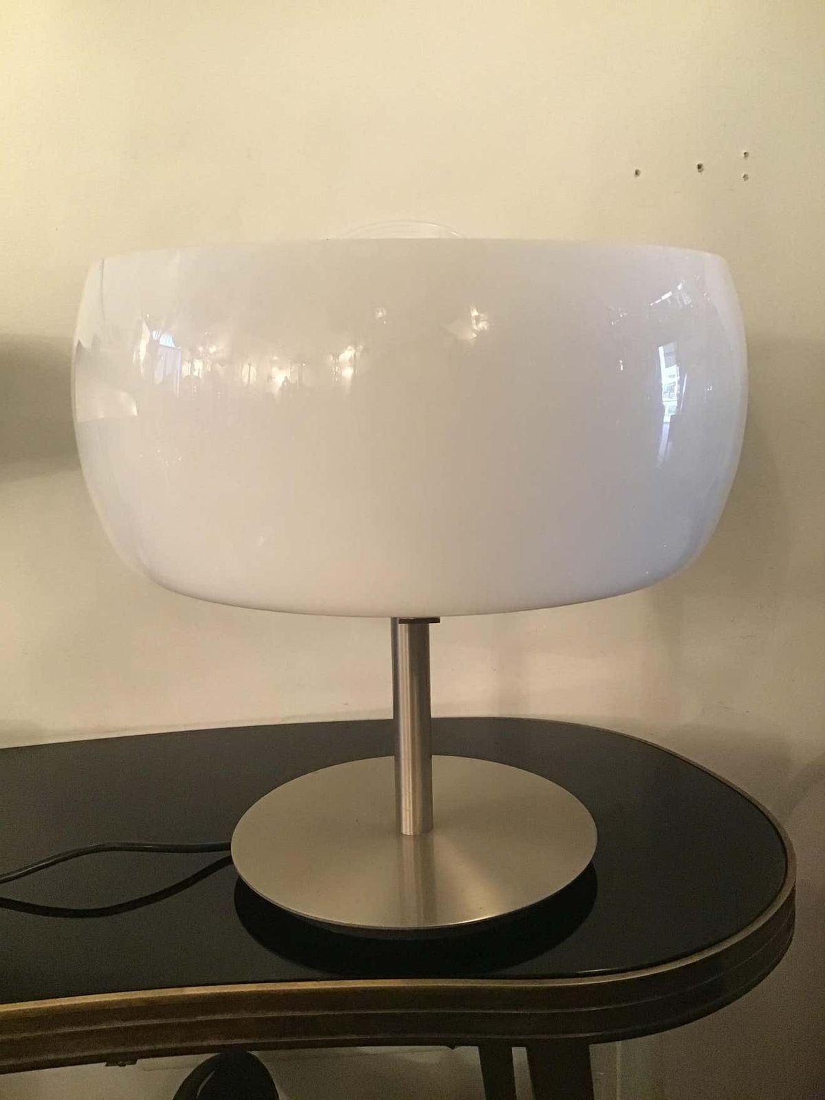 Artemide Vico Magistretti Table Lamp Glass Metal Chrome 1964 Italy photo 2264.0