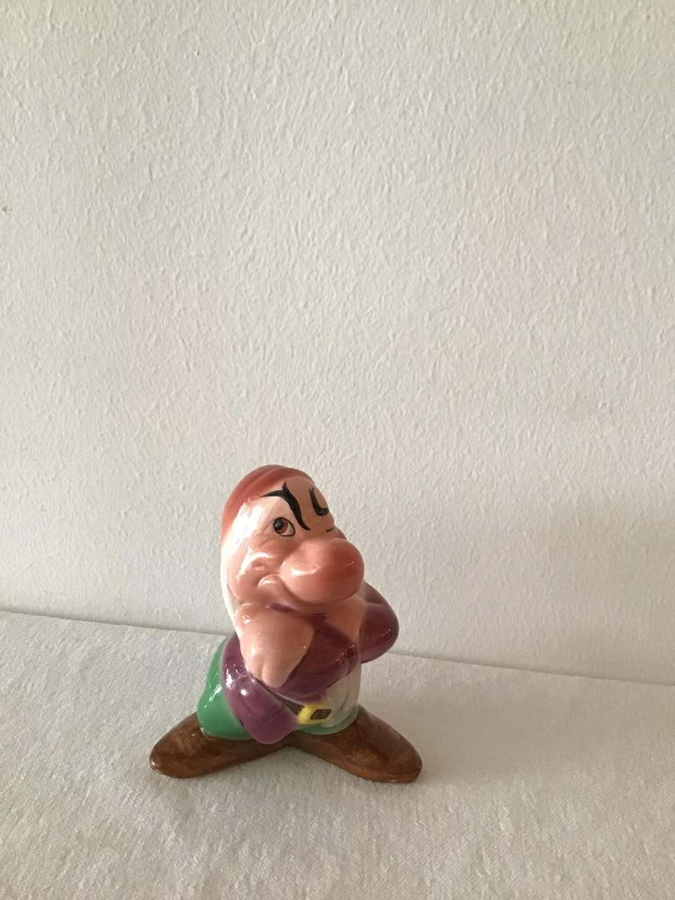 Zaccagnini “Brontolo“ Snow White And The Seven Dwarfs, Ceramic Italian photo buy