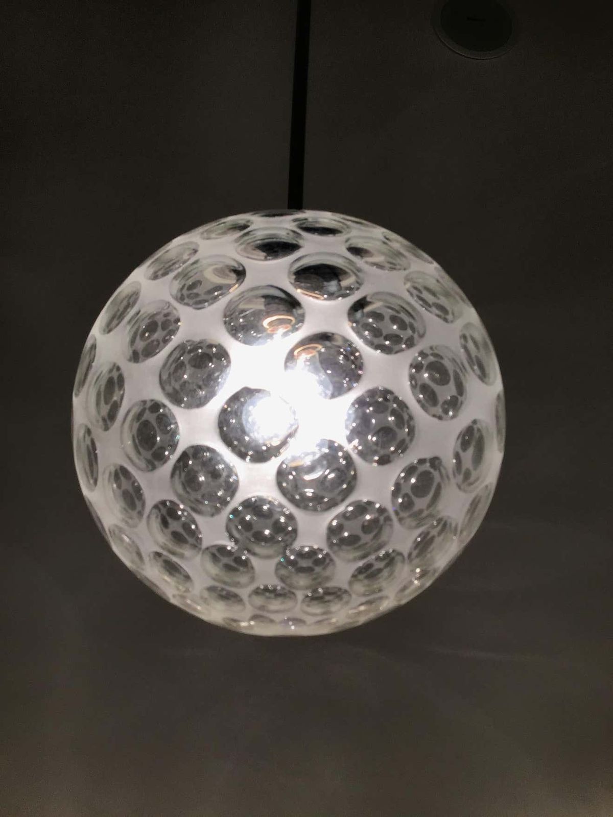 Seguso Chandelier 1960 Murano Glass Metal Crome Italia photo vinterior
