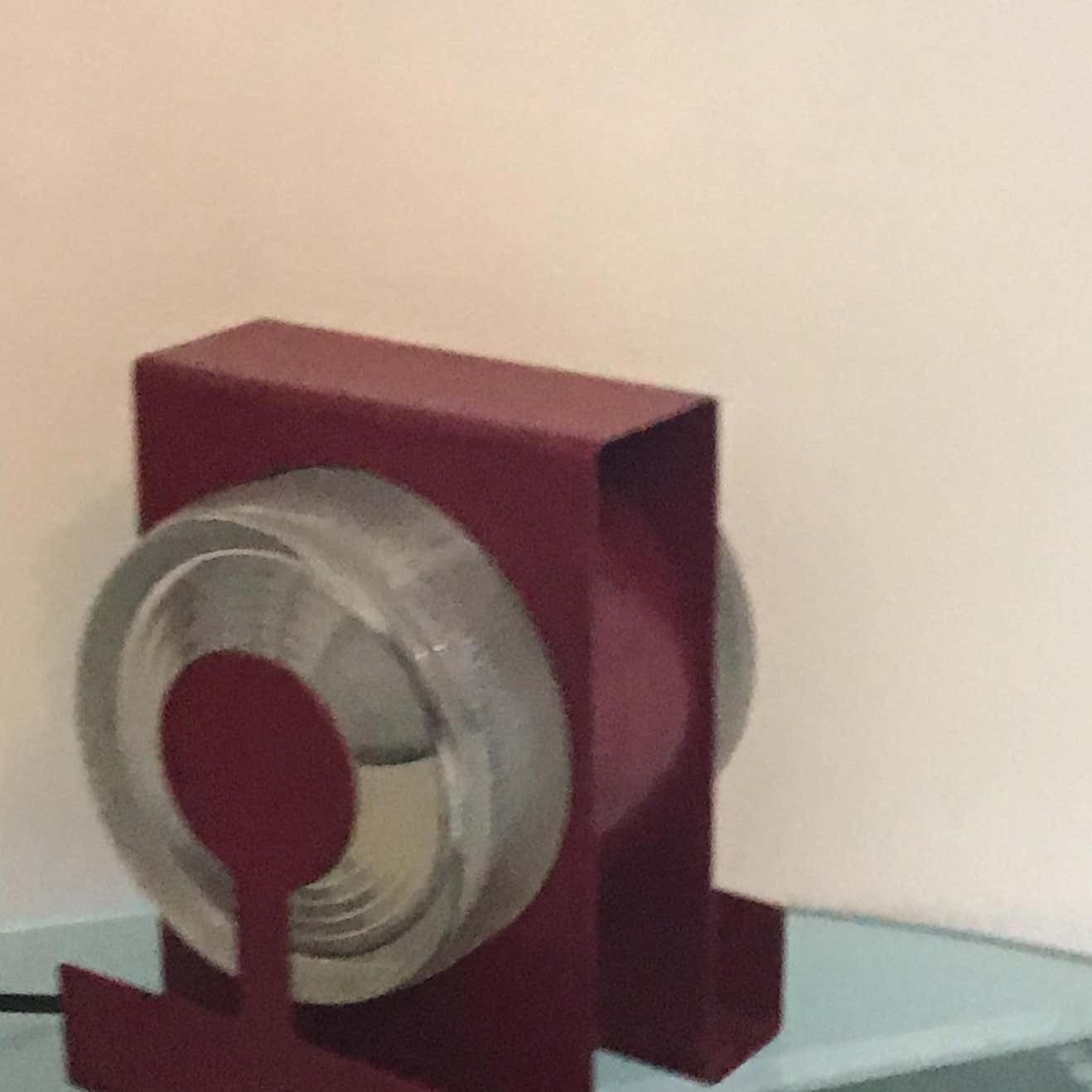 Fontana Arte Table Lamp “Yoyo” “ Eugenio Gentili Tedeschi” Glass Metal 1970 It photo furniture