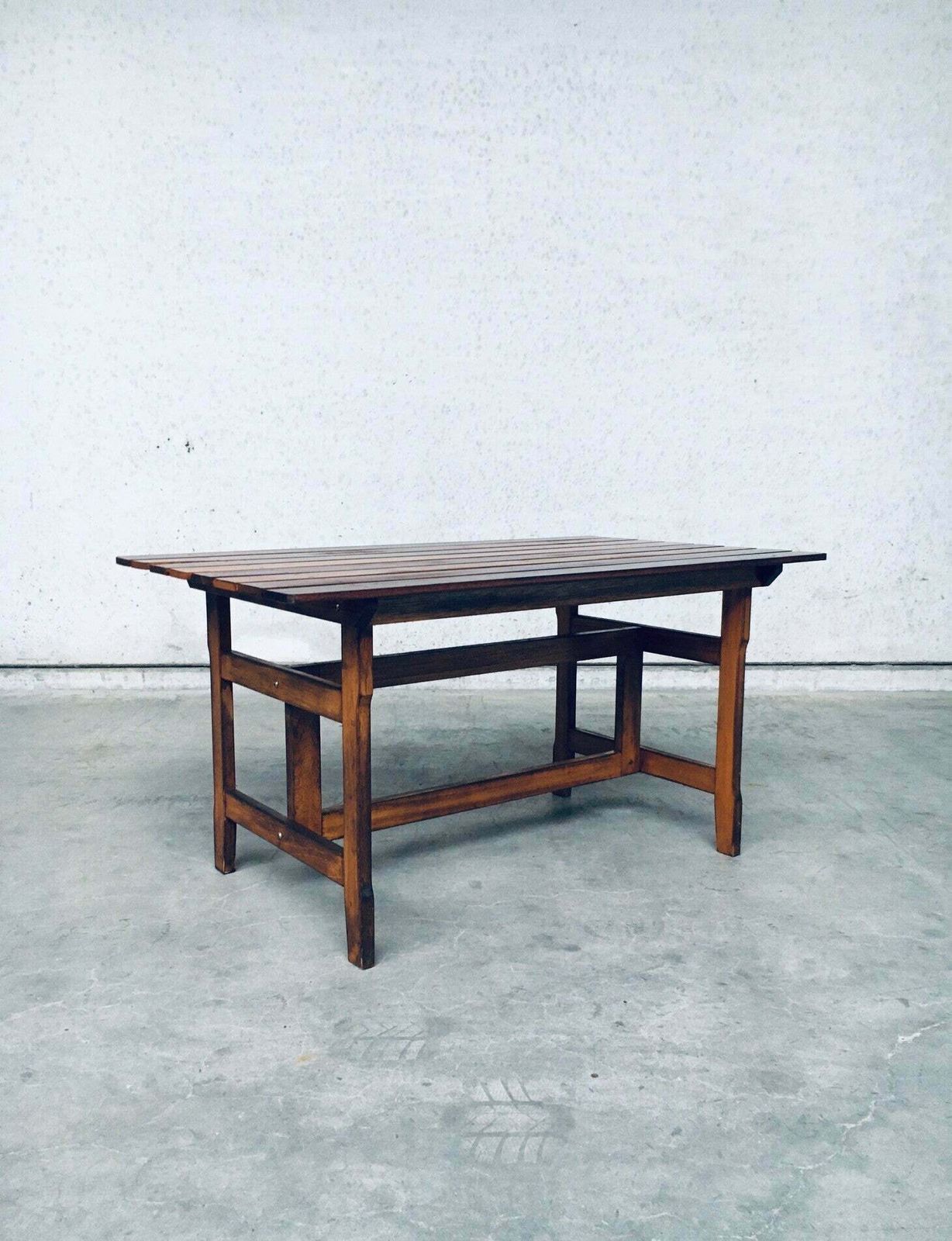 Houten Tuin  Of Keukentafel Met Patina, Jaren 1970 photo furniture